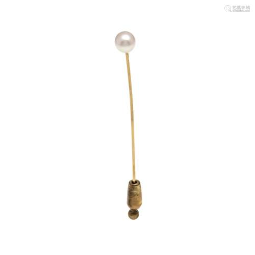 Pearl pin GG 585/000 unstamped