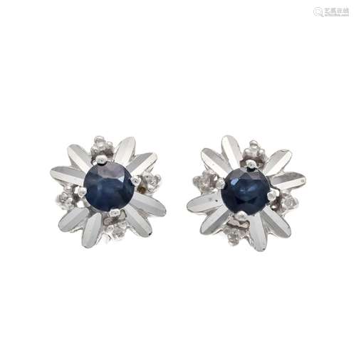 Sapphire ear stud WG 585/000 w