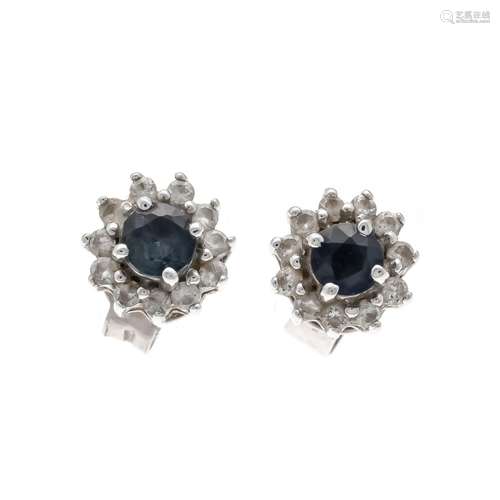 Sapphire ear stud WG 750/000 w