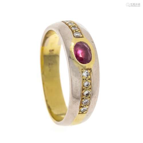 Ruby-diamond-bracelet ring GG/