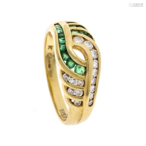 Emerald diamond ring GG 585/00