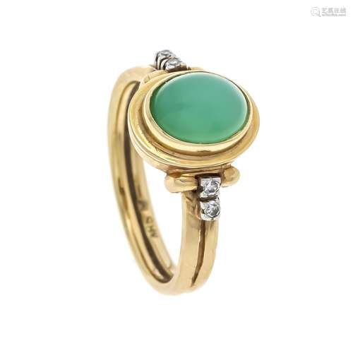 Chrysoprase diamond ring GG 58