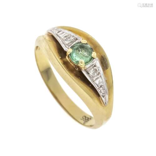 Emerald diamond ring GG/WG 585