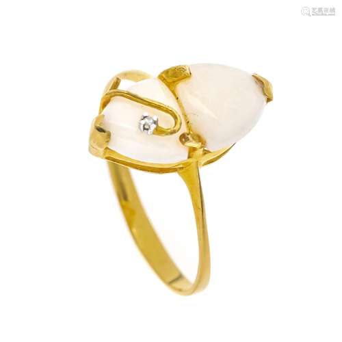 Opal diamond ring GG 585/000 w