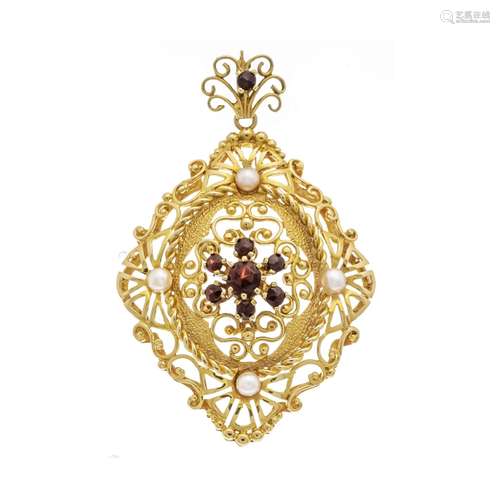 Filigree pendant GG 585/000 wi