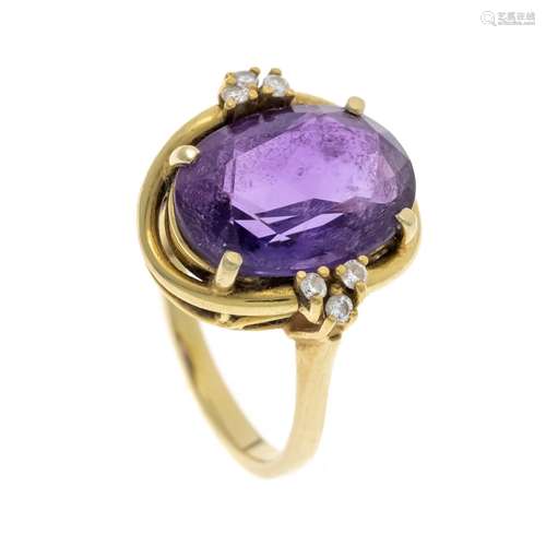 Amethyst diamond ring GG 585/0