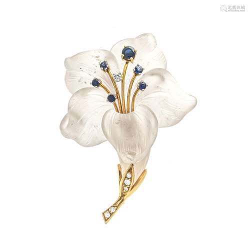 Flower brooch GG 750/000 with