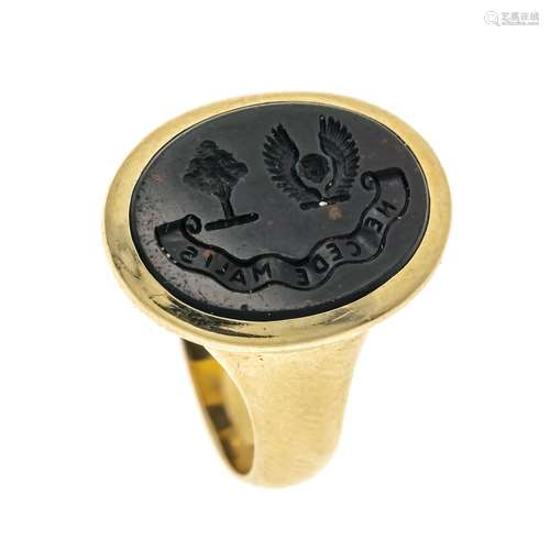 Heliotrope signet ring GG 585/