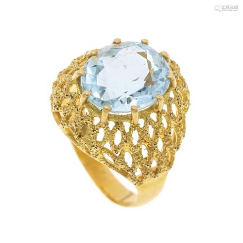 Aquamarine ring GG 750/000 uns