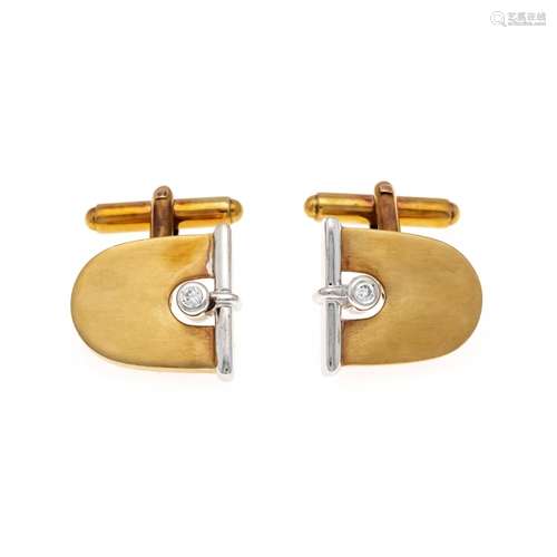 Brilliant cuff links GG/WG 585