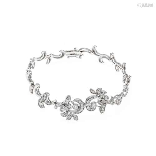 Brilliant-cut diamond bracelet