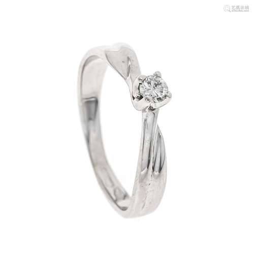 Solitaire diamond ring WG 750/