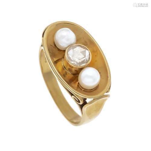 Diamond rose pearl ring GG 585