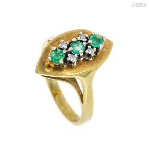 Emerald diamond ring GG 585/00