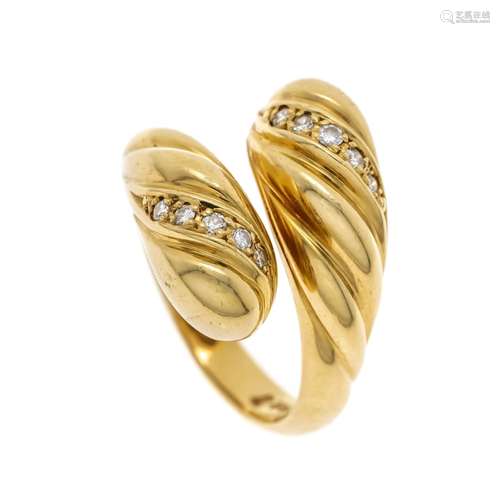 Serpentine diamond ring GG 750