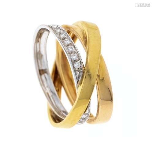 Diamond ring GG/WG 750/000 wit