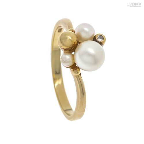 Pearl diamond ring GG 585/000