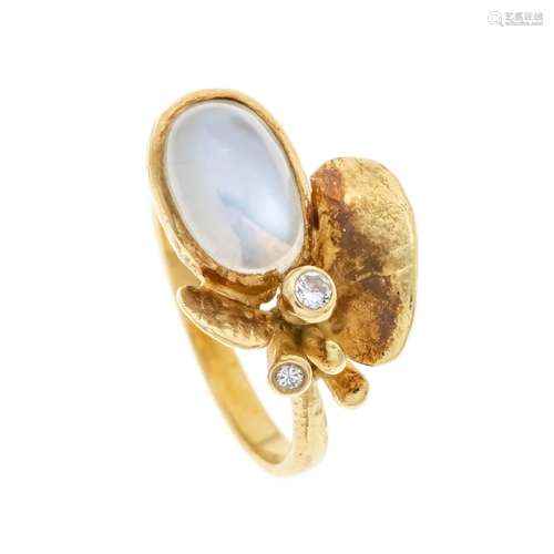 Moonstone diamond ring GG 750/