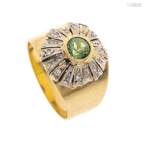 Gemstone-diamond ring GG/WG 58