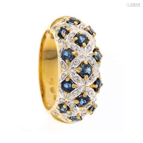 Sapphire diamond ring GG/WG 75