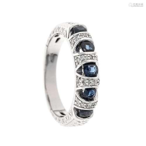 Sapphire diamond ring WG 585/0