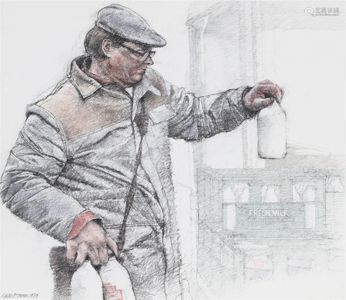 Keith Bowen (B. 1950) "The Milkman" Original