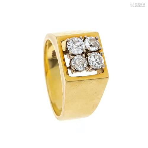 Diamond ring GG/WG 585/000 wit