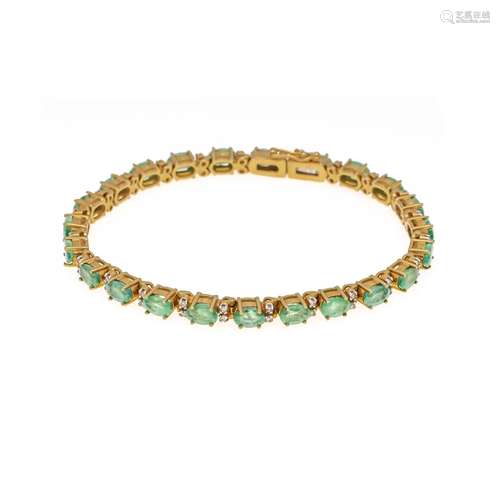 Emerald diamond bracelet GG/WG