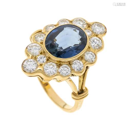 Sapphire diamond ring GG 750/0