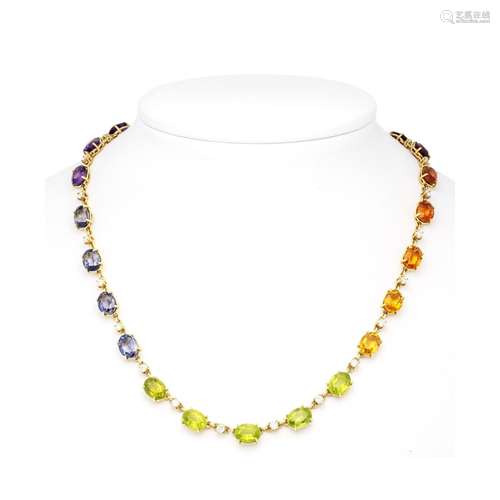 Rainbow necklace GG 750/000 wi