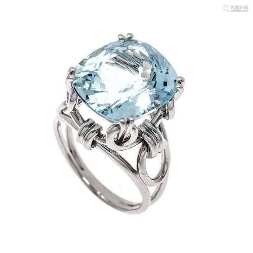 Aquamarine ring WG 750/000 uns