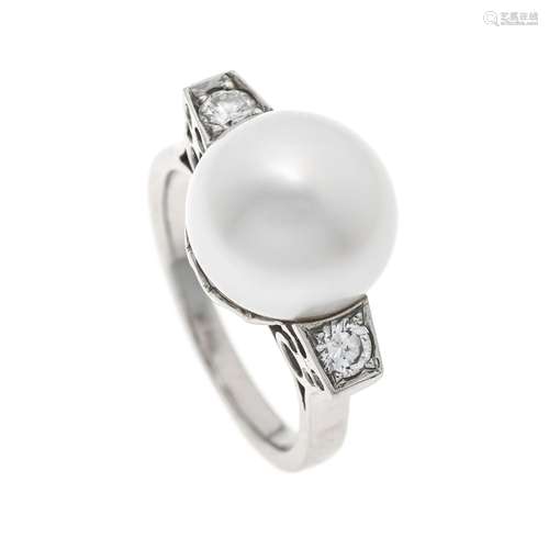 South Sea pearl diamond ring p