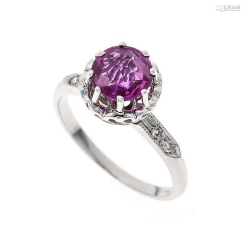 Ruby diamond ring WG 750/000 u