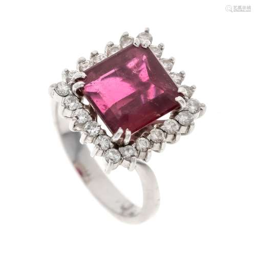 Rubellite-brilliant ring WG 75