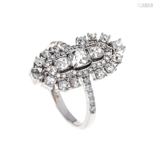 Old-cut diamond ring WG 750/00