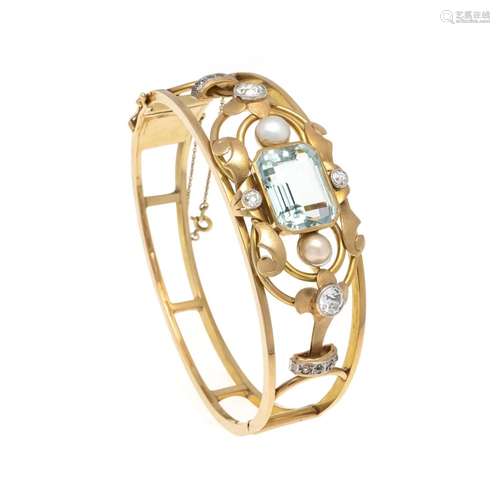 Aquamarine bangle GG 585/000 c