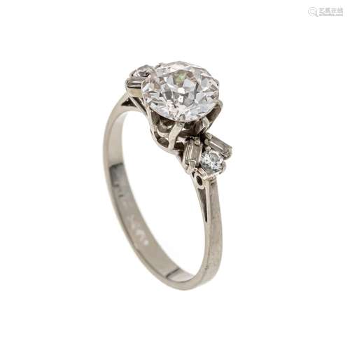 Old-cut diamond ring WG 750/00