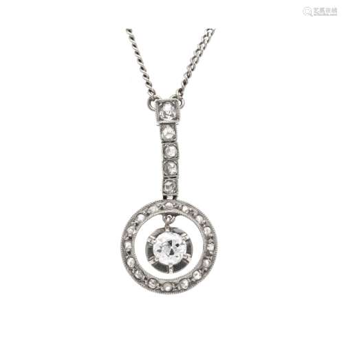 Art Deco necklace WG 750/000 w
