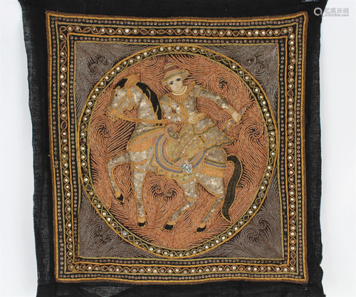 Kalaga Panel w/ Equestrian - Burma