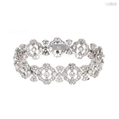 Old-cut diamond bracelet WG 58