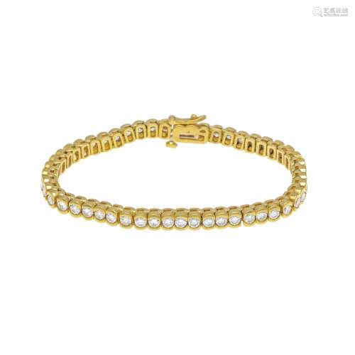 Tennis bracelet GG 750/000 wit