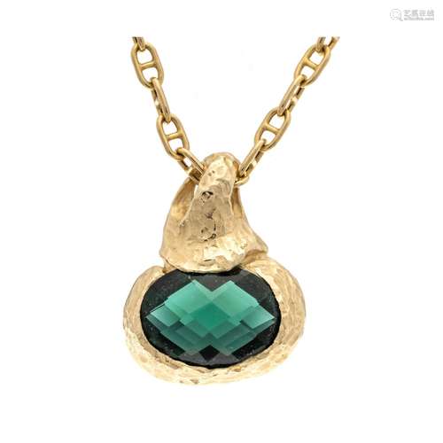 Designer tourmaline pendant GG