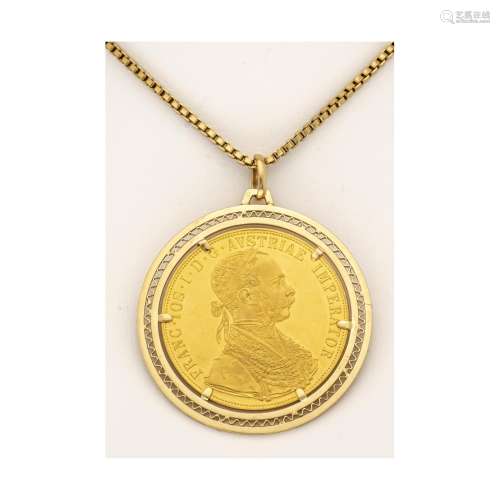 Coin pendant GG 585/000 with a