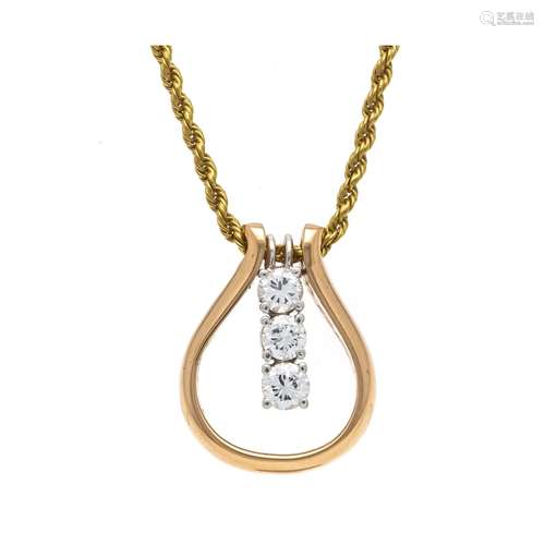 Brilliant pendant RG/WG 585/00