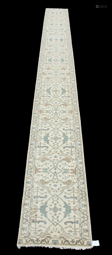 Oushak Hand-Knotted Turkish Design Wool Rug