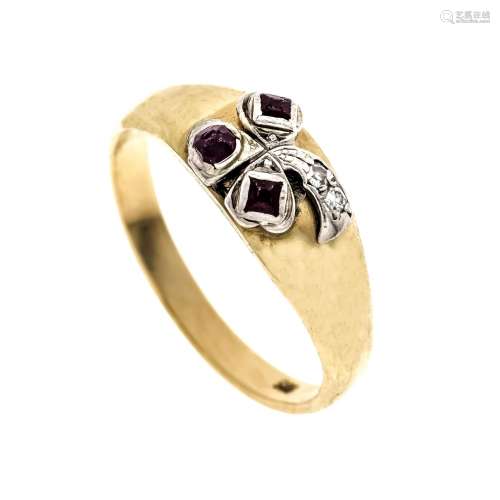 Ruby diamond ring GG/WG 585/00