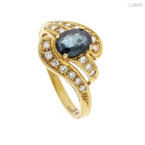 Sapphire diamond ring GG 585/0