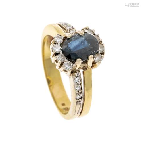 Sapphire diamond ring GG/WG 58