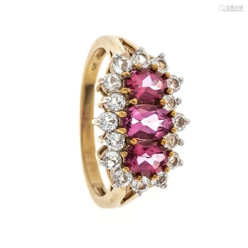 Flamingo topaz ring 375/000 wi