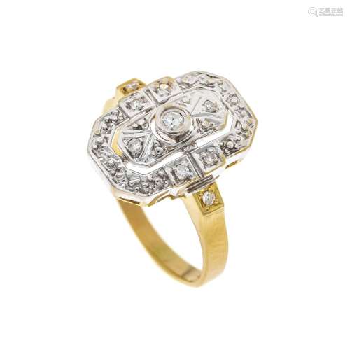 Brilliant ring in Art Deco sty